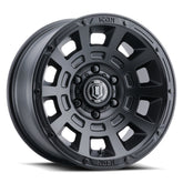 04-23 Ford F-150 / 14-23 Expedition / 10-14 & 17-23 Raptor ICON 2817856350SB Thrust 17x8.5 6x135 6mm Offset 5in BS Satin Black Wheel